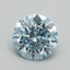 1.52 Ct. Fancy Vivid Blue Round Lab Grown Diamond