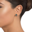 The Smithriver Earrings, smalltop view on a hand