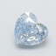 1.03 Ct. Fancy  Blue Heart Lab Grown Diamond