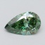1.02 Ct. Fancy Vivid Green Pear Lab Grown Diamond