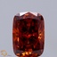 2.20 Ct. Fancy Vivid Orange Cushion Lab Grown Diamond