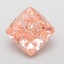 3.08 Ct. Fancy Vivid Pink Cushion Lab Grown Diamond