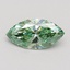 0.82 Ct. Fancy Vivid Green Marquise Lab Grown Diamond