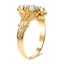 The Louvenia Ring, smalltop view on a hand