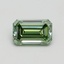 0.93 Ct. Fancy Vivid Green Emerald Lab Grown Diamond