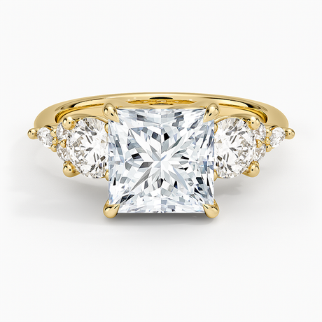 Luxe Nadia Three Stone Diamond Ring