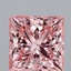 1.64 Ct. Fancy Vivid Pink Princess Lab Grown Diamond