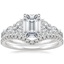 Platinum Luxe Nadia Diamond Ring (1/2 ct. tw.) with Flair Diamond Ring (1/6 ct. tw.)