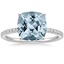 18K White Gold Ballad Half Coverage Diamond Ring (1/8 ct. tw.), smalltop view
