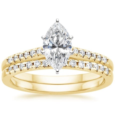 18K Yellow Gold Sonora Diamond Bridal Set (1/4 ct. tw.)