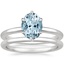 18KW Aquamarine Esme Bridal Set, smalltop view