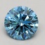 1.07 Ct. Fancy Vivid Blue Round Lab Grown Diamond