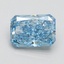 2.03 Ct. Fancy Vivid Blue Radiant Lab Grown Diamond