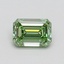 0.75 Ct. Fancy Vivid Green Emerald Lab Grown Diamond