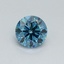 0.40 Ct. Fancy Vivid Malibu Blue Round Lab Grown Diamond