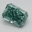 1.03 Ct. Fancy Vivid Green Radiant Lab Grown Diamond