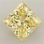 6.02 Ct. Fancy Vivid Yellow Princess Lab Grown Diamond