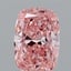 2.01 Ct. Fancy Vivid Pink Cushion Lab Grown Diamond