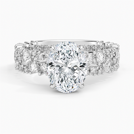 Unique Snow Inspired Diamond Ring