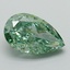 1.60 Ct. Fancy Vivid Green Pear Lab Grown Diamond