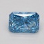 0.80 Ct. Fancy Vivid Blue Radiant Lab Grown Diamond