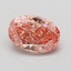 0.90 Ct. Fancy Vivid Pink Oval Lab Grown Diamond