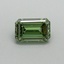 0.41 Ct. Fancy Vivid Green Emerald Lab Grown Diamond
