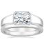 Platinum Haiden Ring with 2mm Comfort Fit Wedding Ring