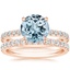 14KR Aquamarine Amelie Diamond Bridal Set, smalltop view