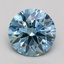 1.76 Ct. Fancy Intense Blue Round Lab Grown Diamond