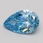 1.01 Ct. Fancy Vivid Blue Pear Lab Grown Diamond