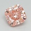 3.20 Ct. Fancy Intense Pink Cushion Lab Grown Diamond