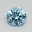 0.70 Ct. Fancy Vivid Blue Round Lab Grown Diamond