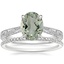 18K White Gold Elsie Ring with Whisper Eternity Diamond Ring (1/4 ct. tw.)