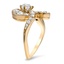 The Yokona Ring, smalltop view on a hand
