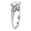 The Annamarie Ring, smalltop view on a hand