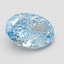3.01 Ct. Fancy Vivid Blue Oval Lab Grown Diamond