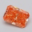 3.03 Ct. Fancy Vivid Orangy Pink Radiant Lab Grown Diamond
