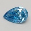 1.50 Ct. Fancy Vivid Blue Pear Lab Grown Diamond
