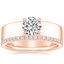 14K Rose Gold Alden Diamond Ring with Luxe Ballad Diamond Ring (1/4 ct. tw.)