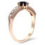 The Amali Ring, smalltop view on a hand