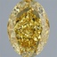 4.03 Ct. Fancy Vivid Yellow Oval Lab Grown Diamond
