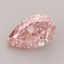 1.14 Ct. Fancy Vivid  Pink Pear Lab Grown Diamond