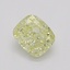 0.70 Ct. Fancy Yellow Cushion Diamond