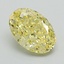 1.53 Ct. Fancy Intense Yellow Oval Lab Grown Diamond
