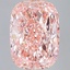 13.56 Ct. Fancy Vivid  Pink Cushion Lab Grown Diamond