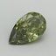 1.01 Ct. Fancy Vivid Green Pear Lab Grown Diamond