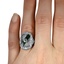 The Yardley Ring, smallzoomed in top view on a hand