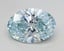 2.57 Ct. Fancy Intense Blue Oval Lab Grown Diamond