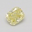 1.01 Ct. Fancy Intense Yellow Cushion Diamond